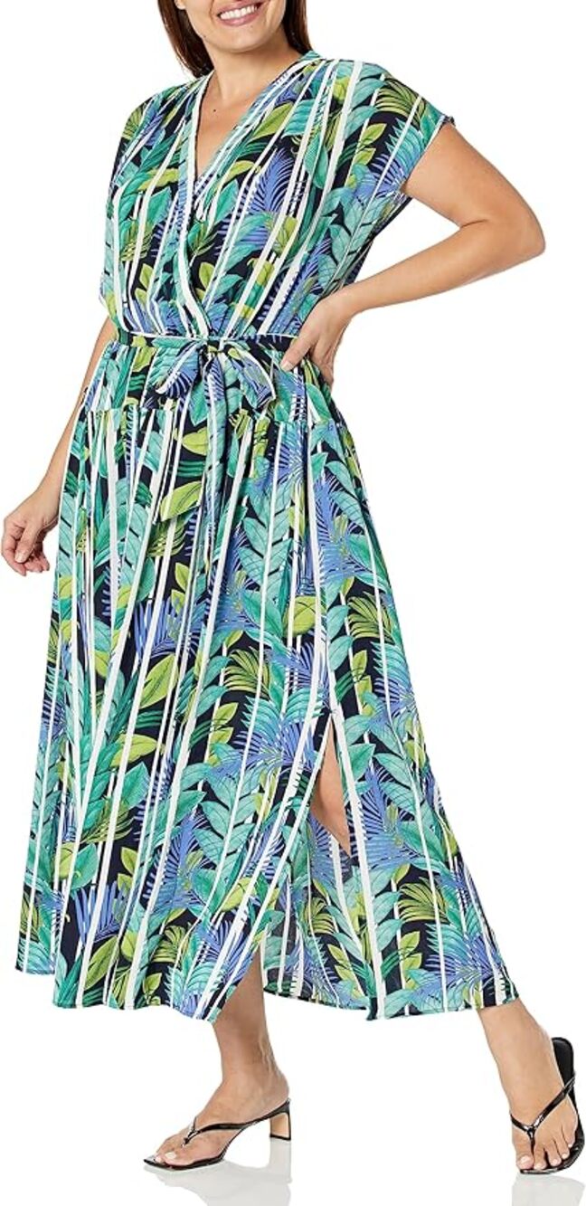 Loralette Dress Havana Maxi Oasis Leaf Size 22/24